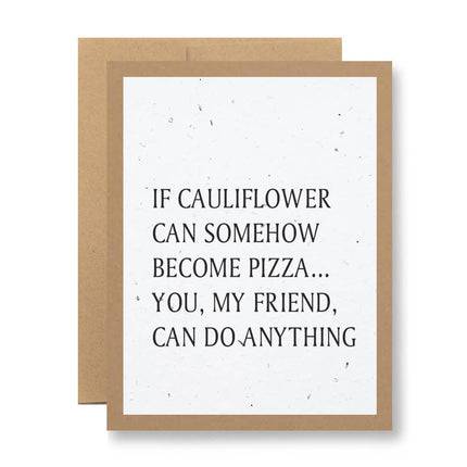 Cauliflower pizza - Seed Paper Card