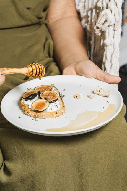 Stoneware Flat Dinner Plate