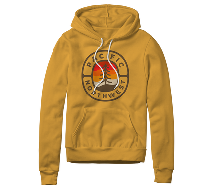 PNW Sunset Tree Pullover Hoodie