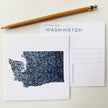 Washington State Map Postcard