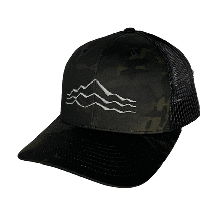 Simple Mountains Curved Bill Trucker Cap