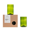 Upcycled Bottle Glass Set - Green